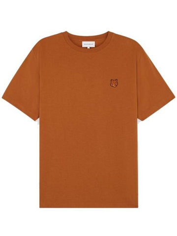 Bold Fox Head Patch Comfort Short Sleeve T-Shirt Tobacco - MAISON KITSUNE - BALAAN 1