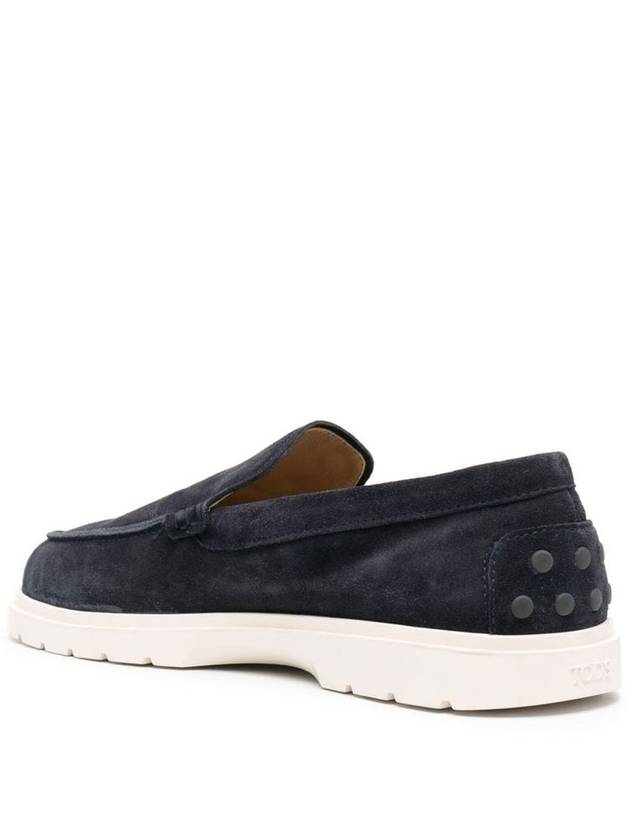 Casual Suede Slipper Loafers Navy - TOD'S - BALAAN 4