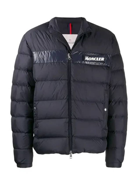 Servieres Chest Logo Patch Padding Navy - MONCLER - BALAAN 2