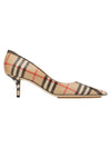 Check Point Toe Pumps Beige - BURBERRY - BALAAN 1