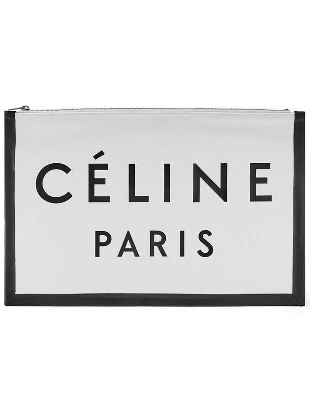 Logo Clutch Bag White - CELINE - BALAAN 5