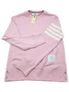 Classic sweatshirt 4 bar stripe pink MJT021H 00535 680 - THOM BROWNE - BALAAN 1