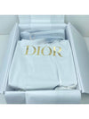 Small Book Tote Blue  Oblique Embroidery Calf Skin - DIOR - BALAAN 6