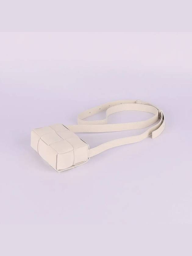 Intrecciato Cassette Small Cross Bag White - BOTTEGA VENETA - BALAAN 5