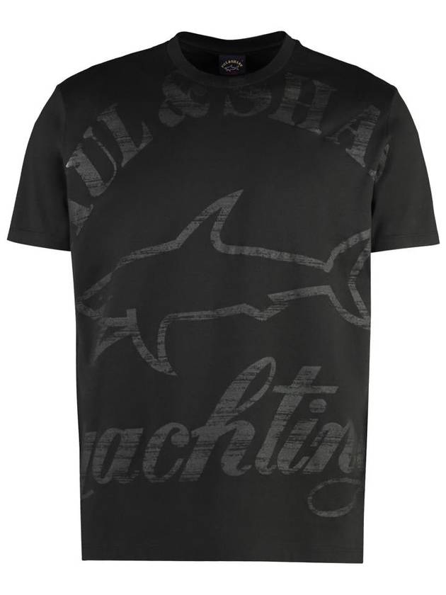 Paul & Shark Logo Cotton T-Shirt - PAUL & SHARK - BALAAN 1