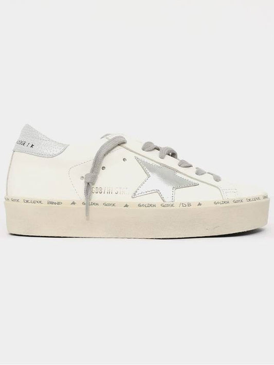 Hi Star White Metallic Silver Heel Tab Sneakers - GOLDEN GOOSE - BALAAN 2