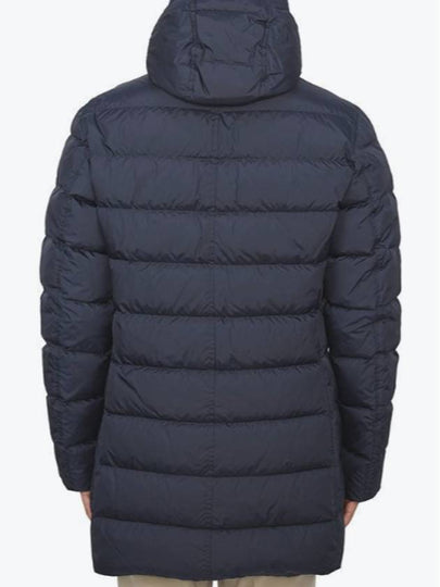 Men s Zipper Hooded Coat Padded Jacket Navy - HERNO - BALAAN 2