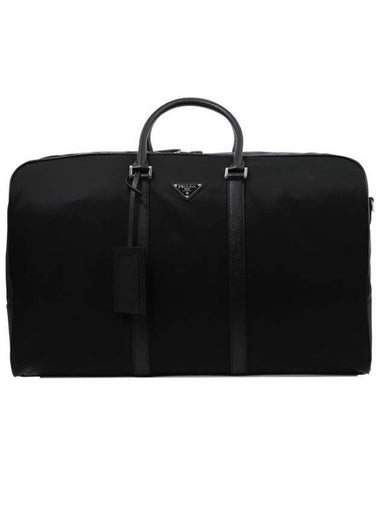 Logo Luggage Bag Black - PRADA - BALAAN 1