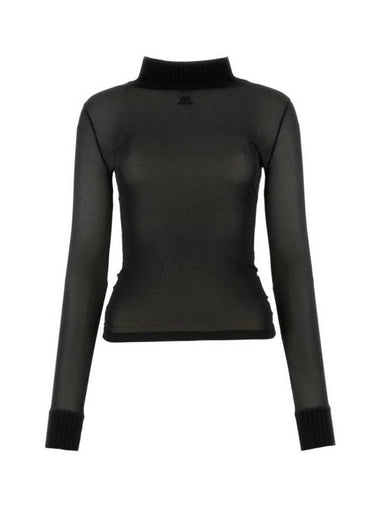 Reedition Second Skin Long Sleeve T-Shirt Black - COURREGES - BALAAN 1