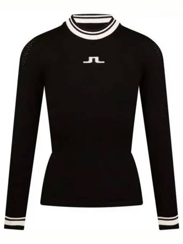 Bree Ribbed Waist Knit Top Black - J.LINDEBERG - BALAAN 2