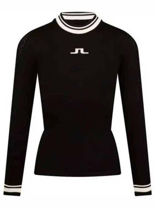 Bree Ribbed Waist Knit Top Black - J.LINDEBERG - BALAAN 2