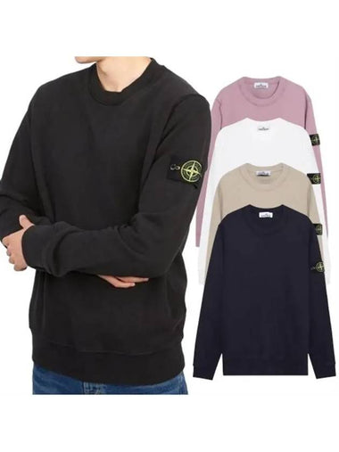 Men's wappen patch cotton sweatshirt 5 colors 771563020 - STONE ISLAND - BALAAN 1