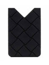 Intrecciato Silicone Card Wallet Black - BOTTEGA VENETA - BALAAN 2