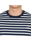 Emilien Short Sleeve T-Shirt Dark Navy Blue - A.P.C. - BALAAN 6