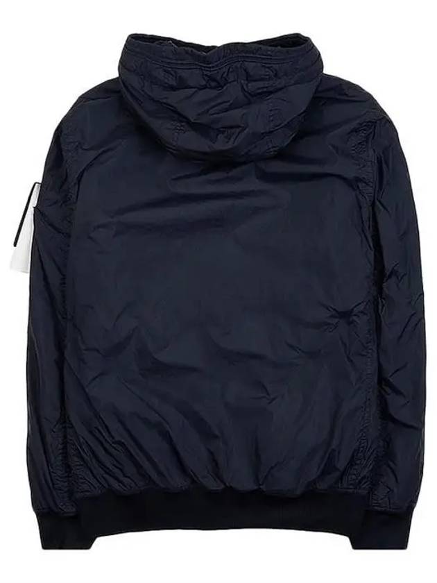 Men's Garment Dyed Crinkle Reps Recycled Nylon Primaloft TC Hooded Jacket Navy - STONE ISLAND - BALAAN 3