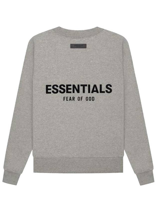 Essential The Core Collection Crew Neck Sweatshirt Dark Oatmeal Men - FEAR OF GOD ESSENTIALS - BALAAN 1