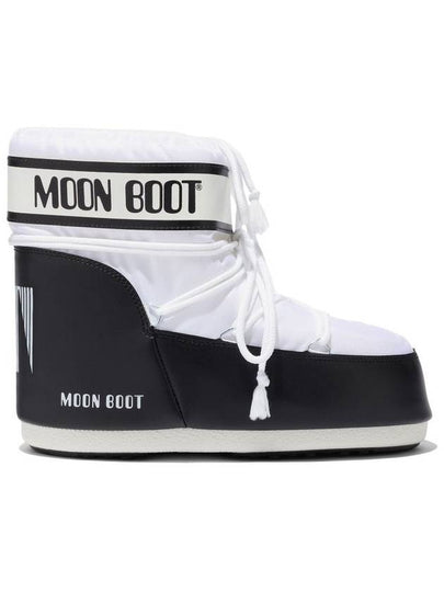 Icon Low Nylon Snow Boots Black White - MOON BOOT - BALAAN 2