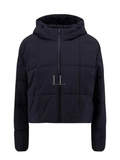 Cropped Nylon Quilted Hooded Jacket Black - BURBERRY - BALAAN 2