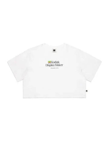 KODAK Apparel digital rainbow graphic crop short sleeve t shirt white - KODO - BALAAN 1