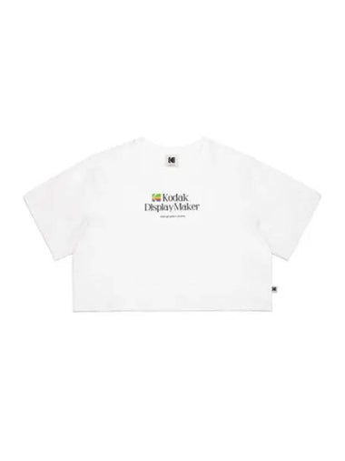 KODAK Apparel digital rainbow graphic crop short sleeve t shirt white - KODO - BALAAN 1