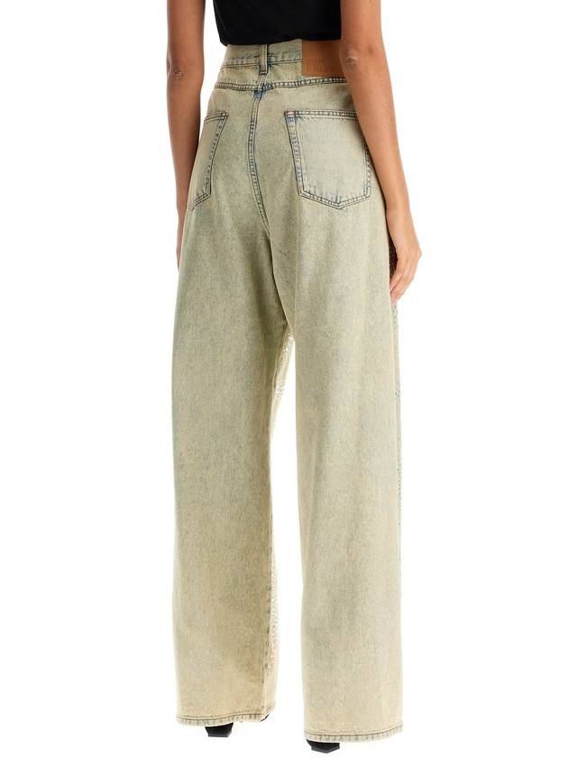 wide leg jeans with rhinestones - GIUSEPPE DI MORABITO - BALAAN 3