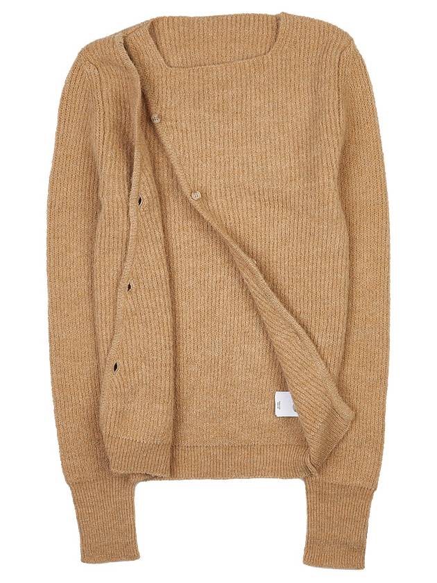 La Maille Pau Asymmetric Cardigan Beige - JACQUEMUS - BALAAN 8