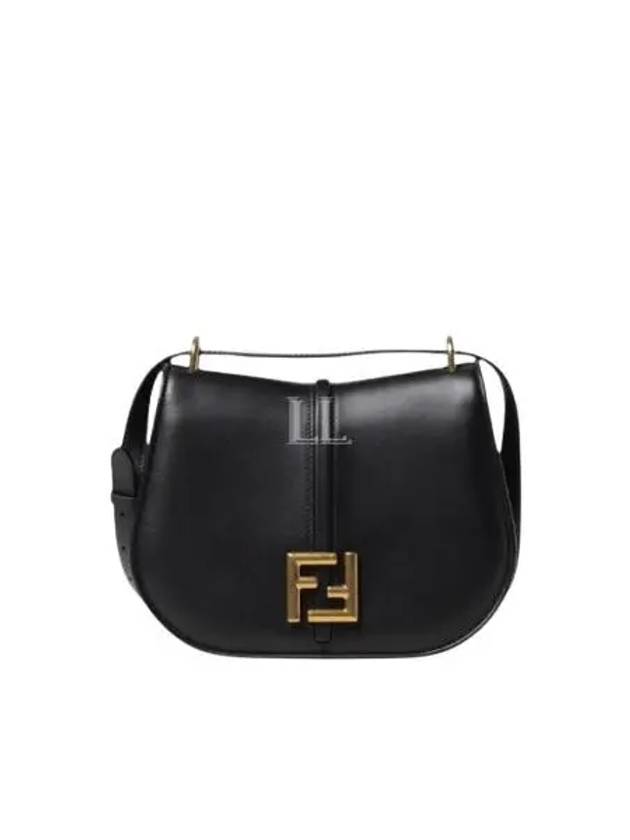 C'Mon Medium Leather Shoulder Bag Black - FENDI - BALAAN 2