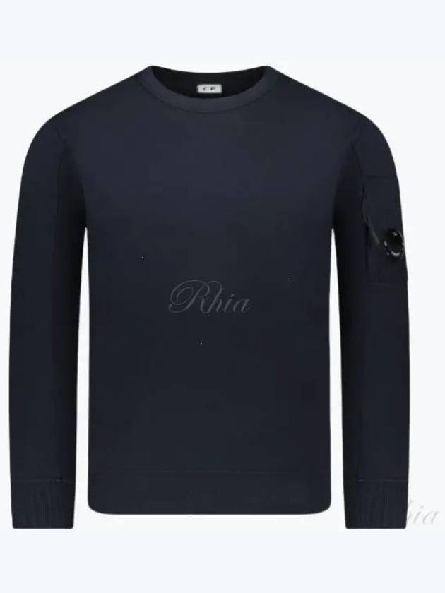 Light Fleece Sweatshirt Navy - CP COMPANY - BALAAN 2