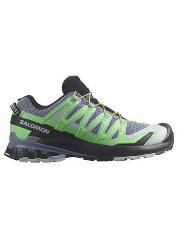 XA Pro 3D V9 Low Top Sneakers Flintstone Green Gecko Black - SALOMON - BALAAN 1