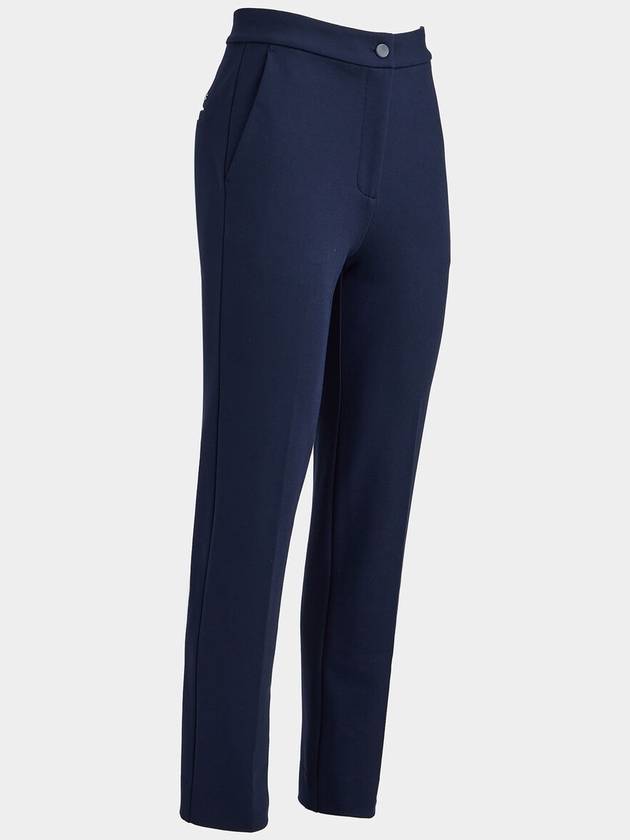 Double Knit Cigarette High Rise Stretch Straight Pants Navy - G/FORE - BALAAN 2