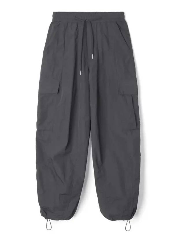 Tasran cut detail cargo parachute pants_Charcoal - INDUST - BALAAN 7