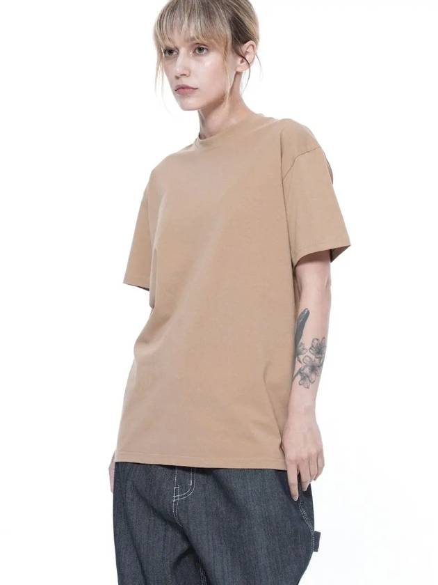 Women s TSHT BE Tension Span Short Sleeve T Shirt Beige - CHANCE'S NOI - BALAAN 2