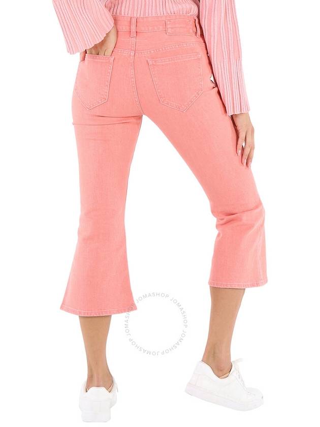 Mm6 Ladies Pink Flared Cropped Jeans, Brand Size 40 (US Size 8) - MAISON MARGIELA - BALAAN 3