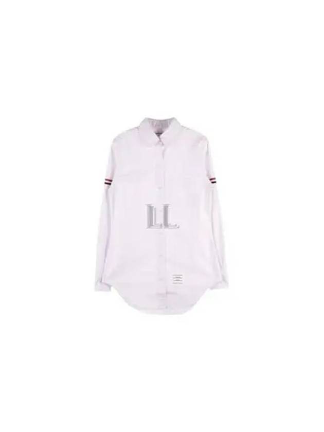 Women's Armband University Striped Oxford Shirt Light Pink - THOM BROWNE - BALAAN 2