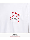 Heart Logo Cotton Short Sleeve T-Shirt White - A.P.C. - BALAAN 7