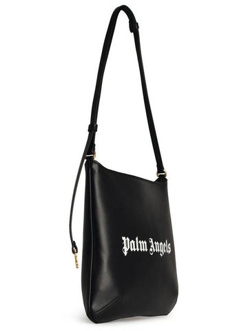 Palm Angels 'Giorgina' Black Leather Bag - PALM ANGELS - BALAAN 1