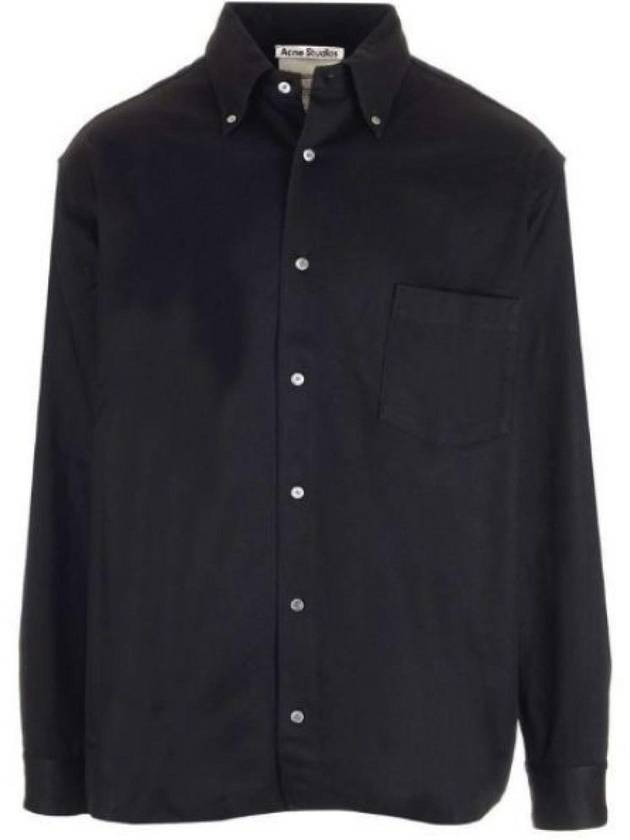 Button Up Over Long Sleeve Shirt Black - ACNE STUDIOS - BALAAN 2