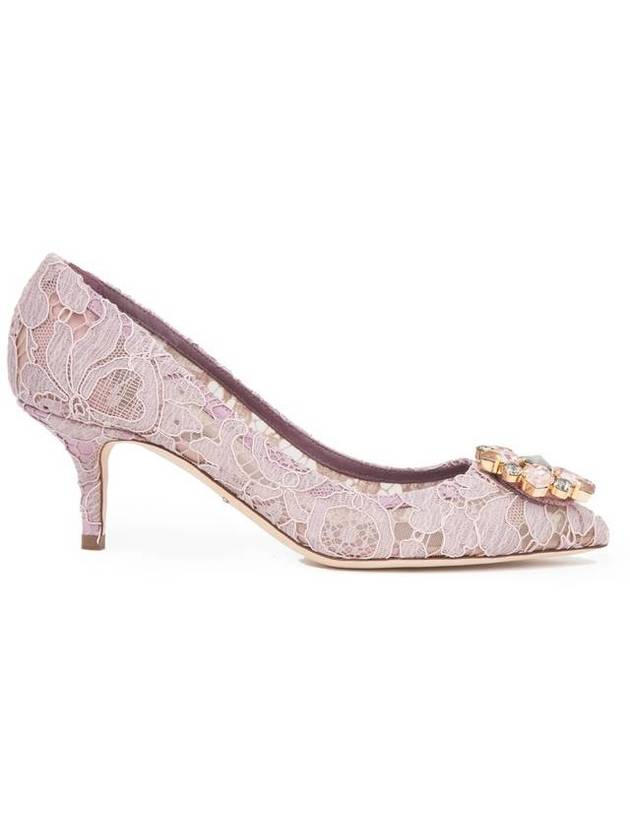 Brooch Lace Rainbow Pumps Heel Blush - DOLCE&GABBANA - BALAAN 1