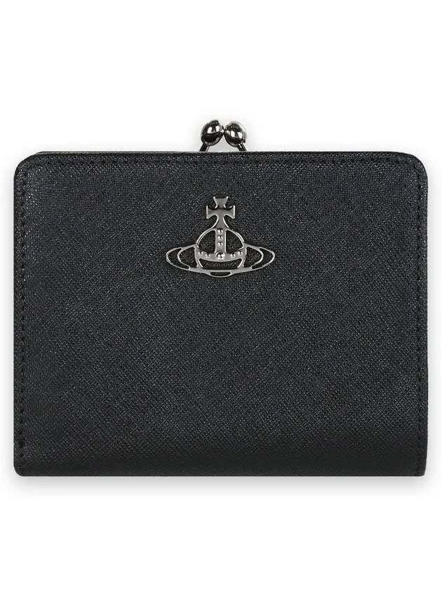 Small Frame Card Wallet Black - VIVIENNE WESTWOOD - BALAAN 3