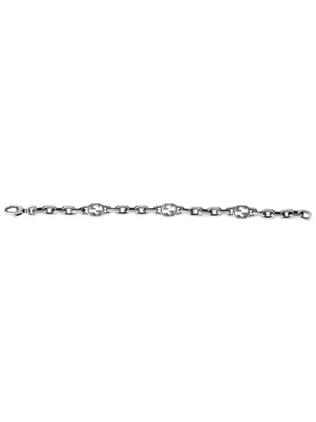 Interlocking G Chain Bracelet Silver - GUCCI - BALAAN 3