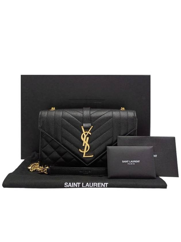 Women s 600195 Grande Poudre Envelope Small Gold Chain Shoulder Bag - SAINT LAURENT - BALAAN 11