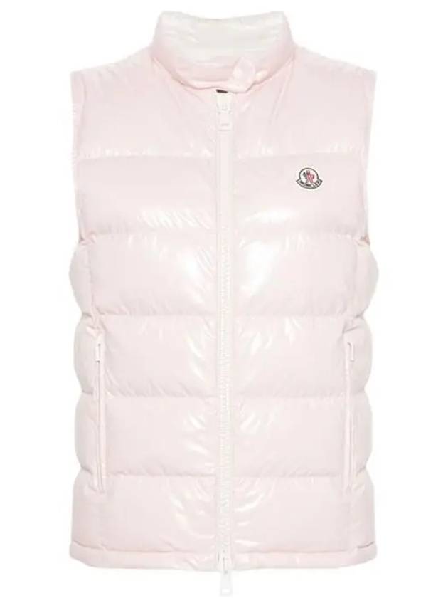 Alcibia Logo Patch Padded Vest Pink - MONCLER - BALAAN 2