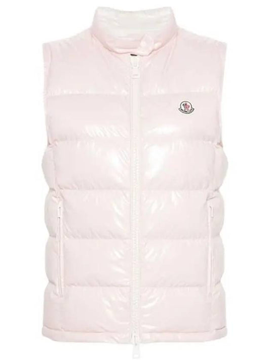 ALCIBIA logo patch padded vest pink - MONCLER - BALAAN 2