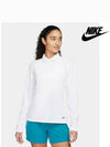 Women's Golf Dri Fit Victory Long Sleeve Polo Shirt White - NIKE - BALAAN 4