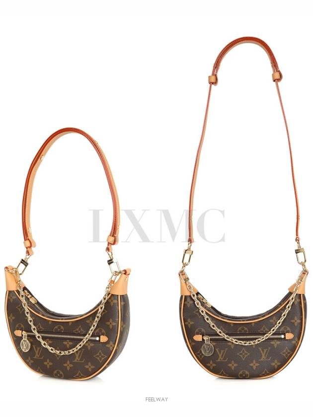 Monogram Loop Chain Cross Bag Half Moon M81098 - LOUIS VUITTON - BALAAN 4