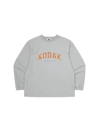 KODAK Apparel Essential Wording Logo Woven Sweatshirt GRAY - KODO - BALAAN 1