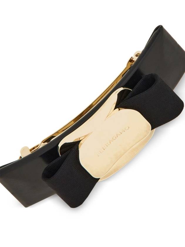 New Vara Plate Hair Clip Black - SALVATORE FERRAGAMO - BALAAN 4