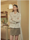 Women's Graceful Tweed Jacket Cream - MICANE - BALAAN 6