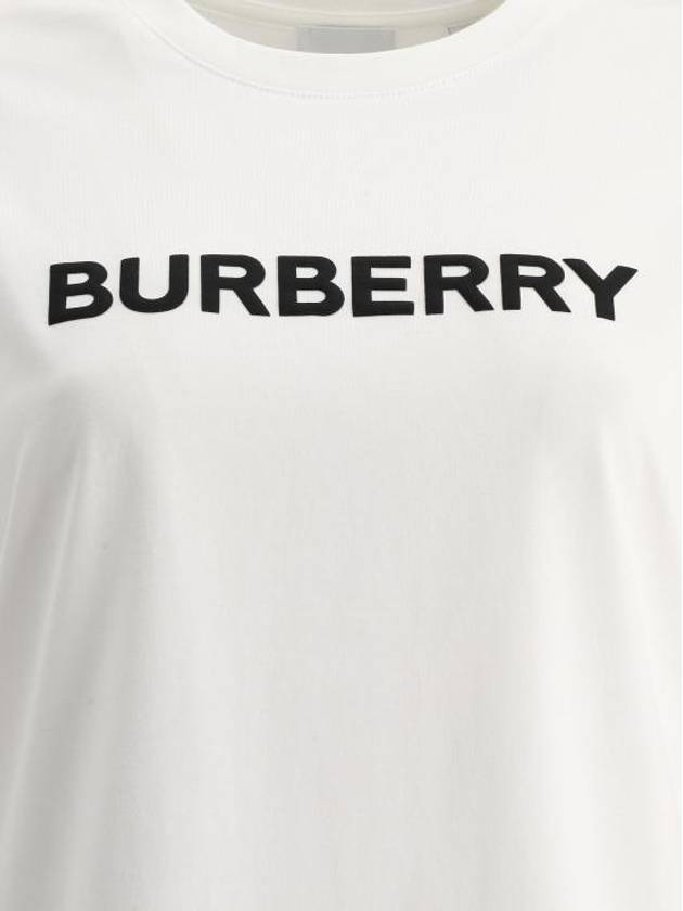 Logo Print Cotton Short Sleeve T-Shirt White - BURBERRY - BALAAN 4