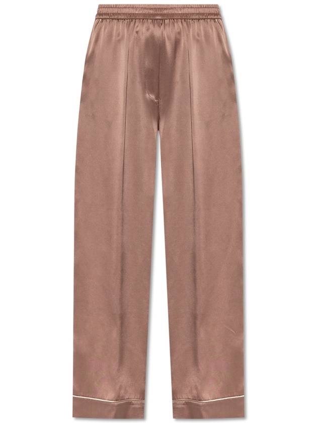 Dolce & Gabbana Silk Pajama Bottoms, Women's, Pink - DOLCE&GABBANA - BALAAN 1